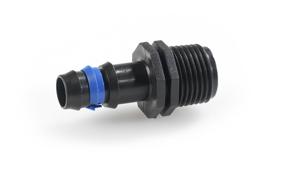 Barbed Adaptor with Grip Ring and Male Thread