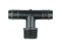 Tavlit Barbed Tee with Male Thread - Acetal
