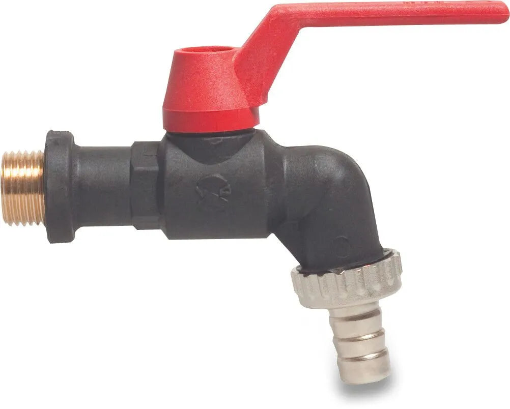 Lever Bib Tap - PP Nylon/Brass with Male Thread