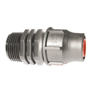 Lock Nut Male Connector - 20mm x 3/4"