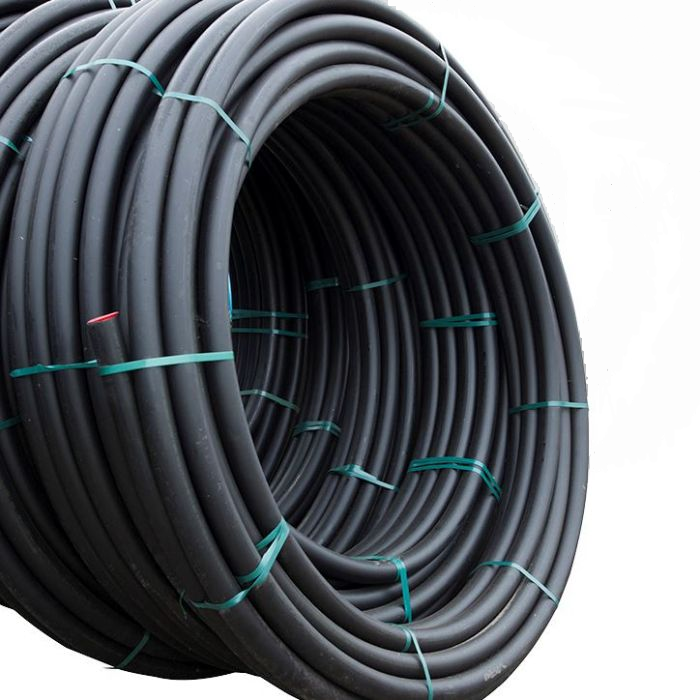 HDPE 80 Black Water Pipe -  50mm - 6 Bar - 100mtr