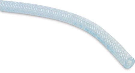 PVC Clear Braided Hose - 10mm (3/8") - Per Mtr