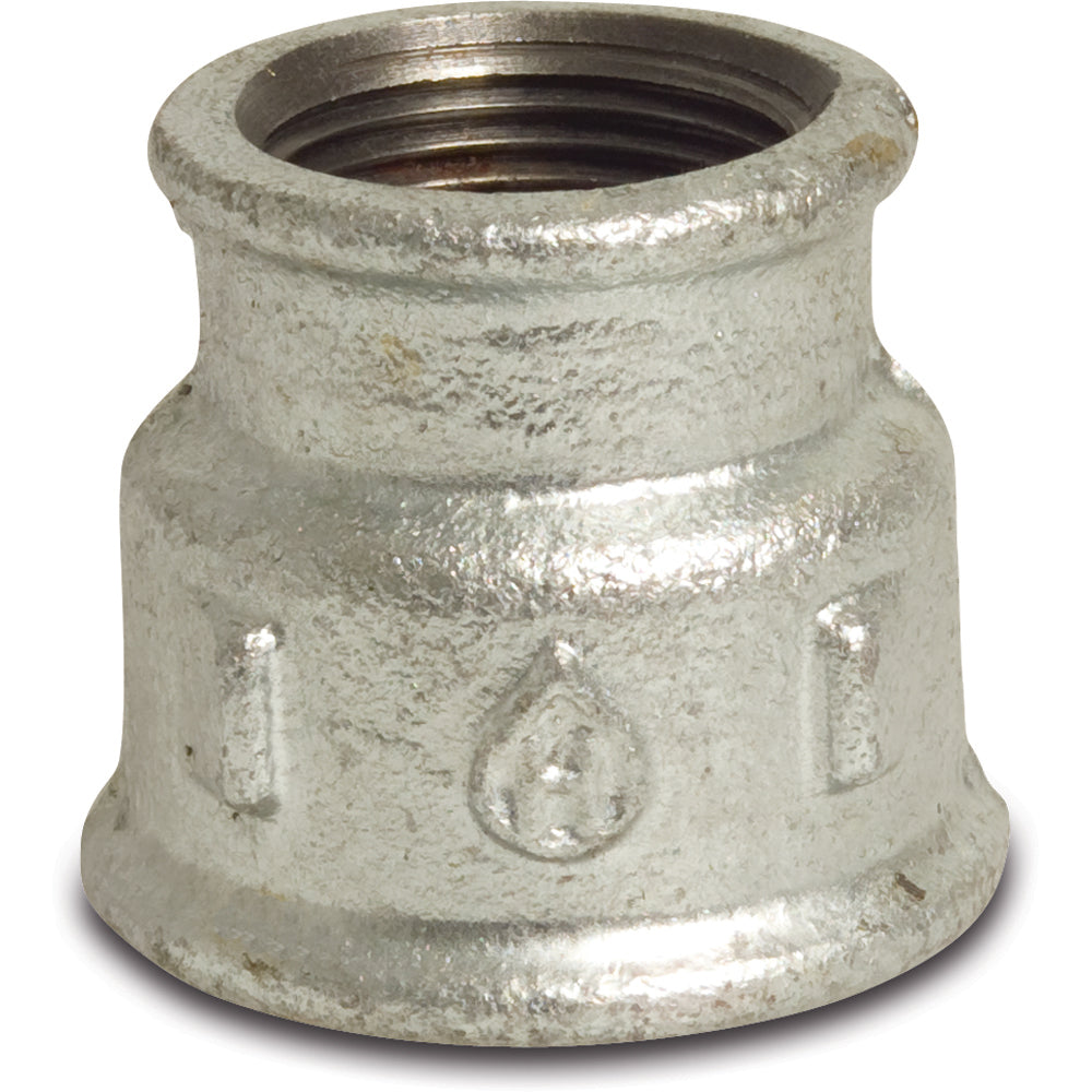 Galvanised Reducing Socket - Female Thread