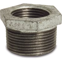 Galv Reducing Bush, M x F Thread - 3/4" x 3/8"