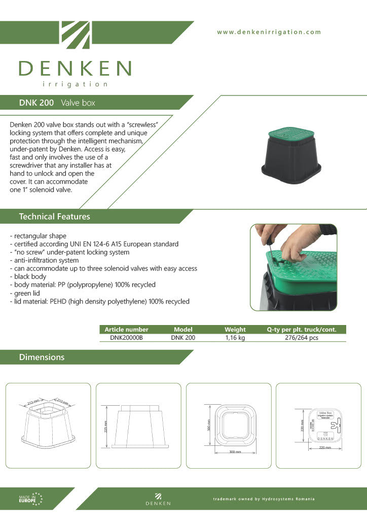 Heavy Duty Valve Box