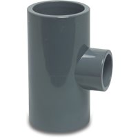 PVC 90 Reducing Tee, Glue - 90mm x 50mm x 90mm