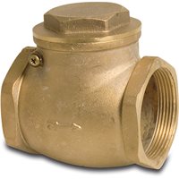 Swing Check Brass Non Return Valve - Female Thread - 4"