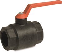 PP Nylon/Brass Lever Ball Valve - 2"