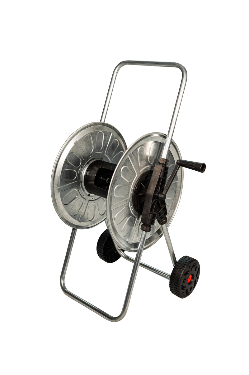 Hose Reel Trolley Galvanised Steel - 80m x 1/2"