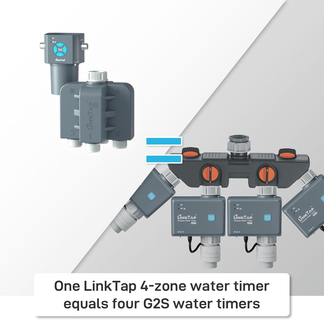 LinkTap Q1 Wireless Water Timer (4 Zone)