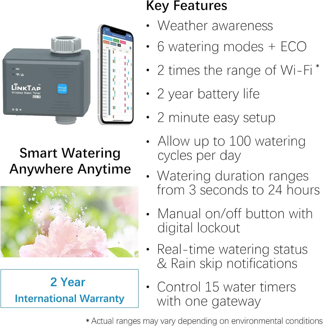 LinkTap G1S Wireless Water Timer