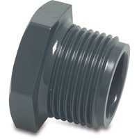 PVC Threaded Plug, Male Thread - 1/2"