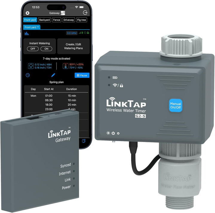 LinkTap G2S Wireless Water Timer Kit (with Gateway)