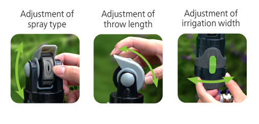 GEKA® Circular Garden Multi Pattern Sprinkler