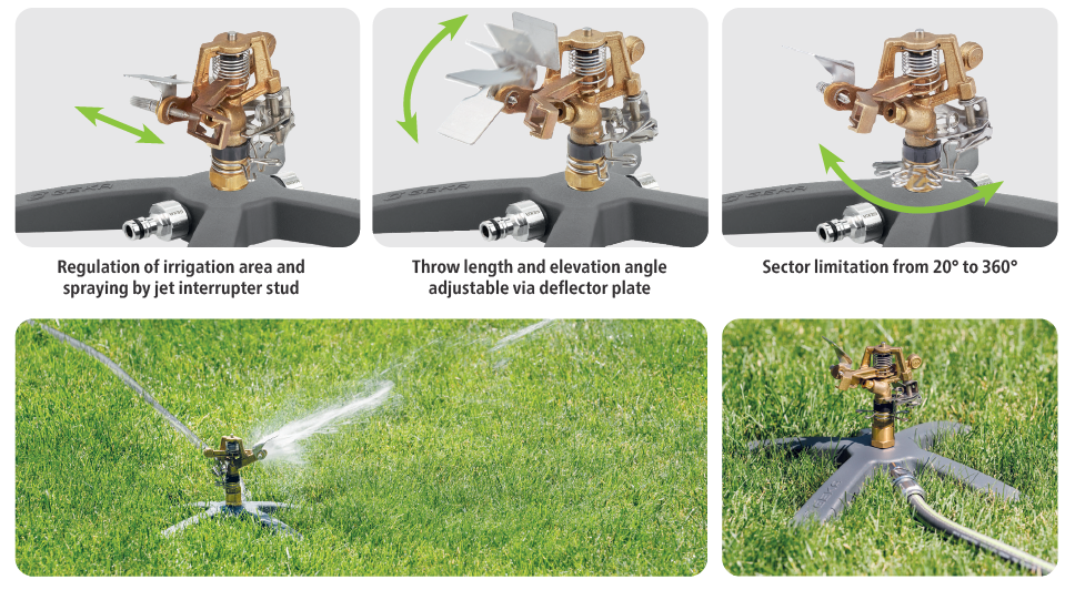GEKA® Adjustable Impact Sprinkler Kit