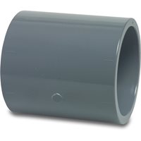 PVC Equal Socket, Glue x Glue - 75mm