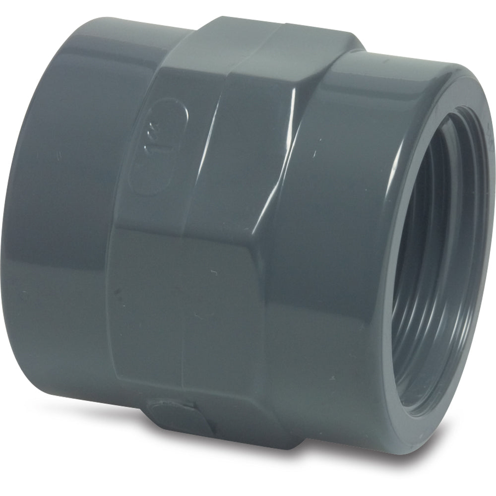 Threaded Socket Pvc 6 In PVC Threaded Socket - Female Thread – Plantex Connect Ltd