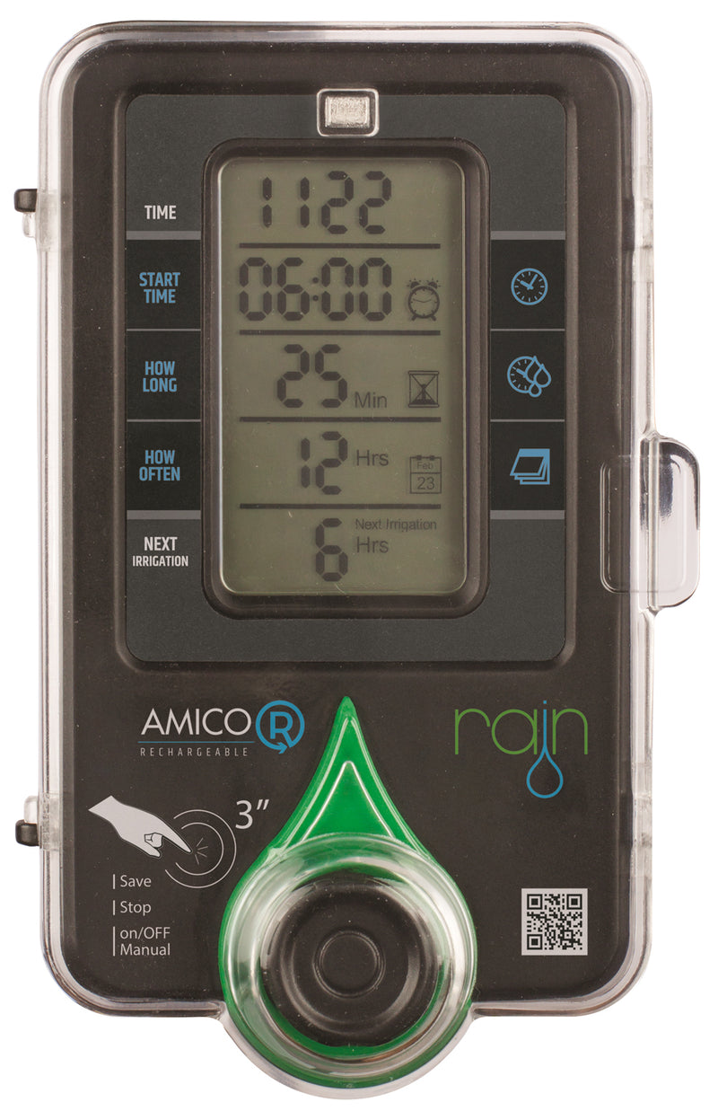 AMICO-R1 Tap timer - 1 zone. Re-chargeable lithium