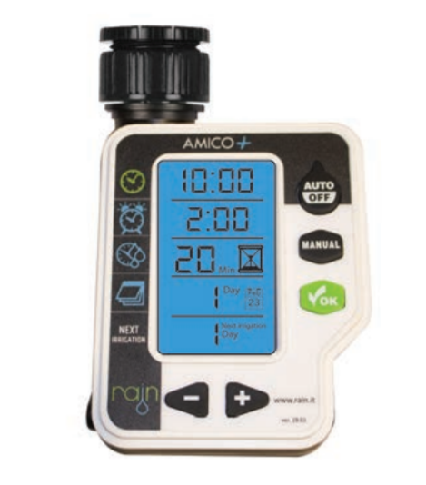 Amico+2 Tap Timer - 2 Zones. AA Battery operated
