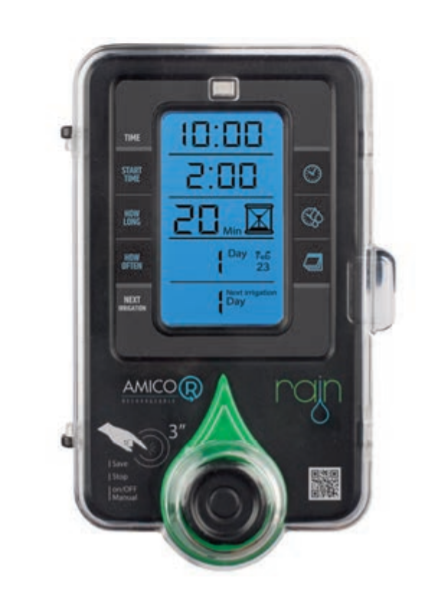 AMICO-R2 Tap timer - 2 zone. Re-chargeable lithium