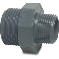 PVC Reducing Nipple, M Thread x M Thread - 3" x 1 1/2"