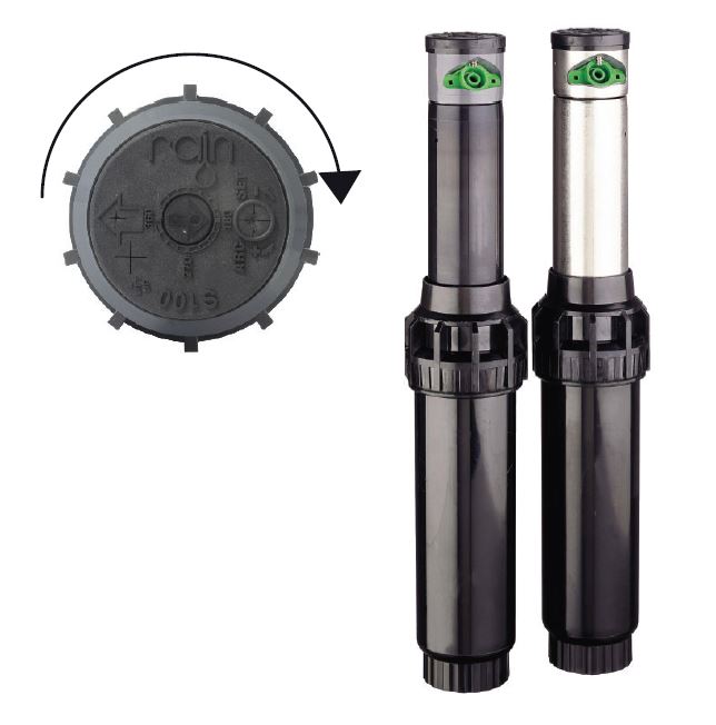 Rain S100 - 1" inlet - 4" INOX Pop-up Sprinkler - Adjustable